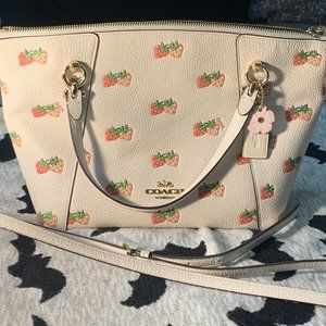 Kacey Satchel with Strawberry Print
